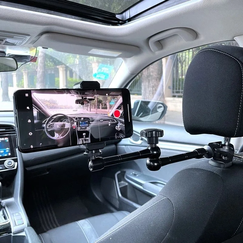 Car interior shooting bracket, first person perspective for driving, mobile phone recording, car seat bracket
Car interior shooting bracket, first person perspective for driving, mobile phone recording, car seat bracket