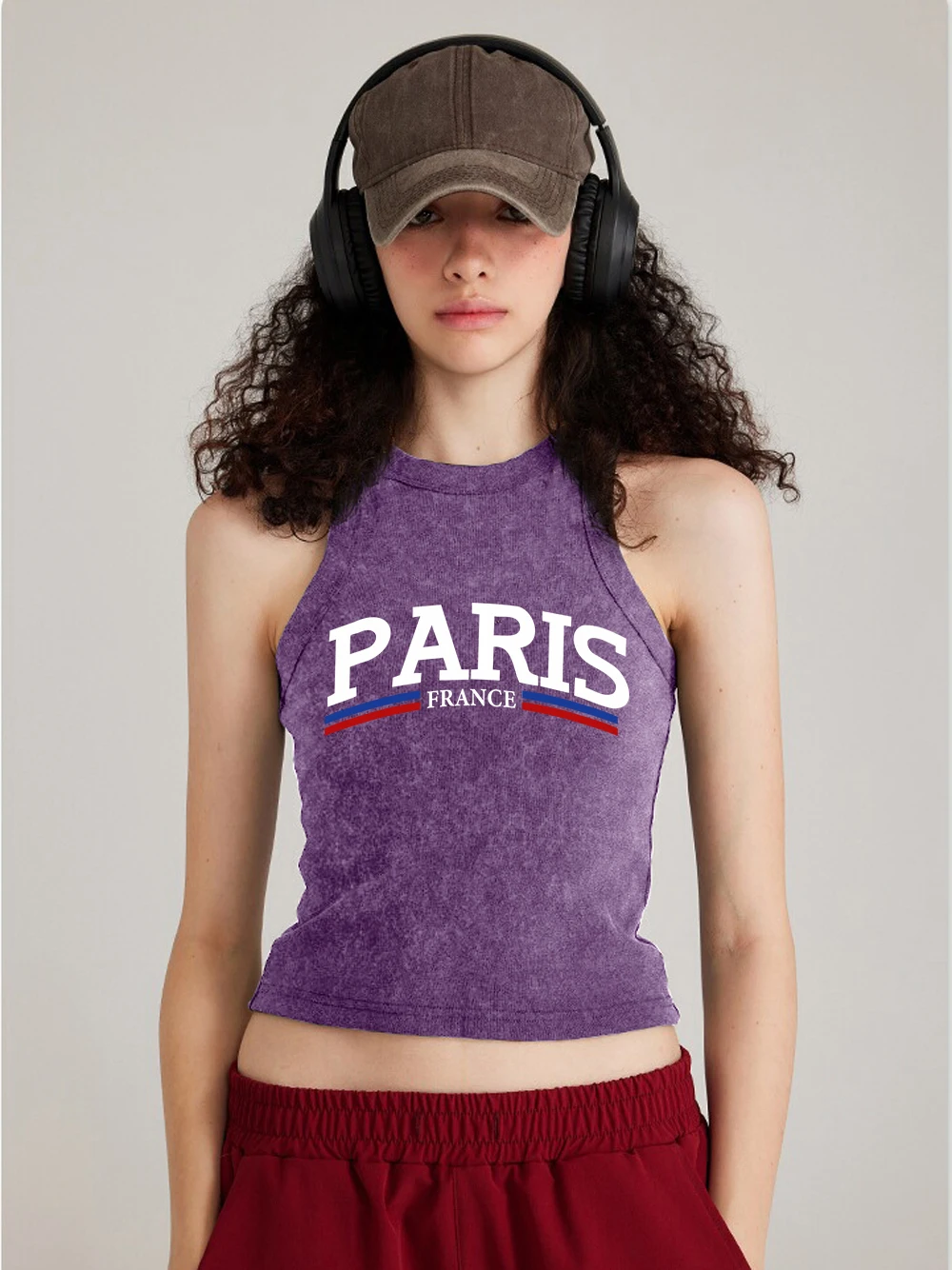 Fashion Woman Cotton Washed Crop Tops Paris Minimalist Art Design Printed Sleeveless Basic Tight Tank Top Street Female Clothes
Fashion Woman Cotton Washed Crop Tops Paris Minimalist Art Design Printed Sleeveless Basic Tight Tank Top Street Female Clothes