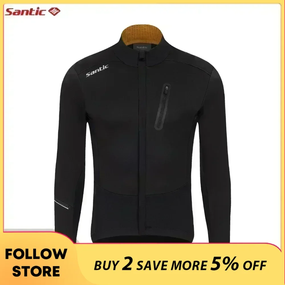 Santic Cycling Jacket Multi-pockets Design Fleece Windproof Full Zipper Outdoor MTB Bicycle Clothing Long Sleeve Cycling Jersey 
Santic Cycling Jacket Multi-pockets Design Fleece Windproof Full Zipper Outdoor MTB Bicycle Clothing Long Sleeve Cycling Jersey