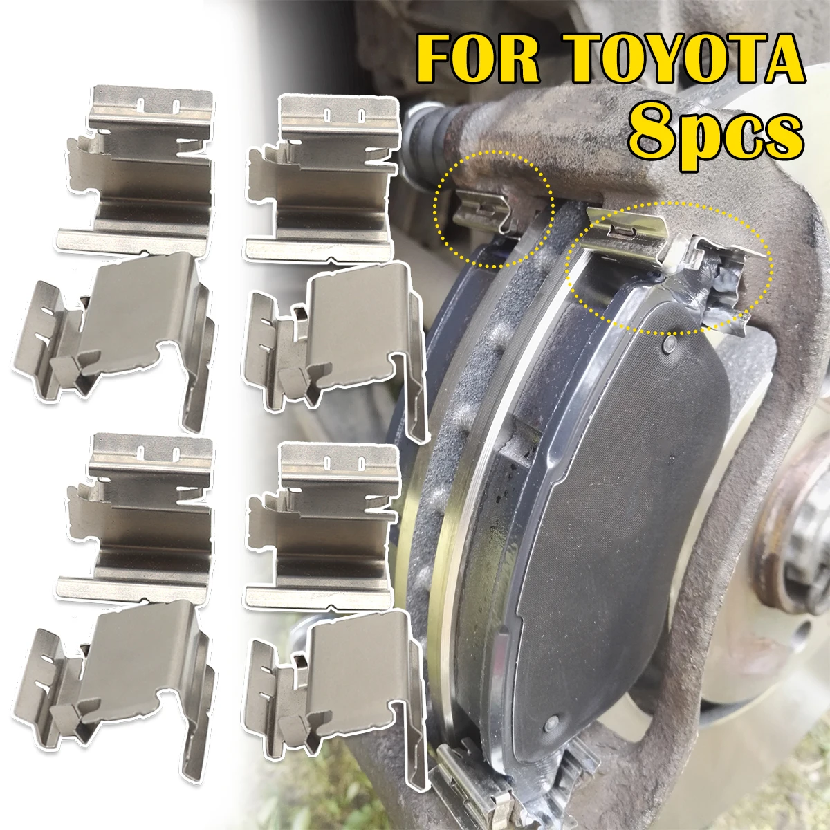 Car Front Rear Left Right Brake Pad Fitting Shoe Hardware Shims Repair Kit FOR TOYOTA AVENSIS T25 T27 COROLLA inc VERSO AURIS
Car Front Rear Left Right Brake Pad Fitting Shoe Hardware Shims Repair Kit FOR TOYOTA AVENSIS T25 T27 COROLLA inc VERSO AURIS