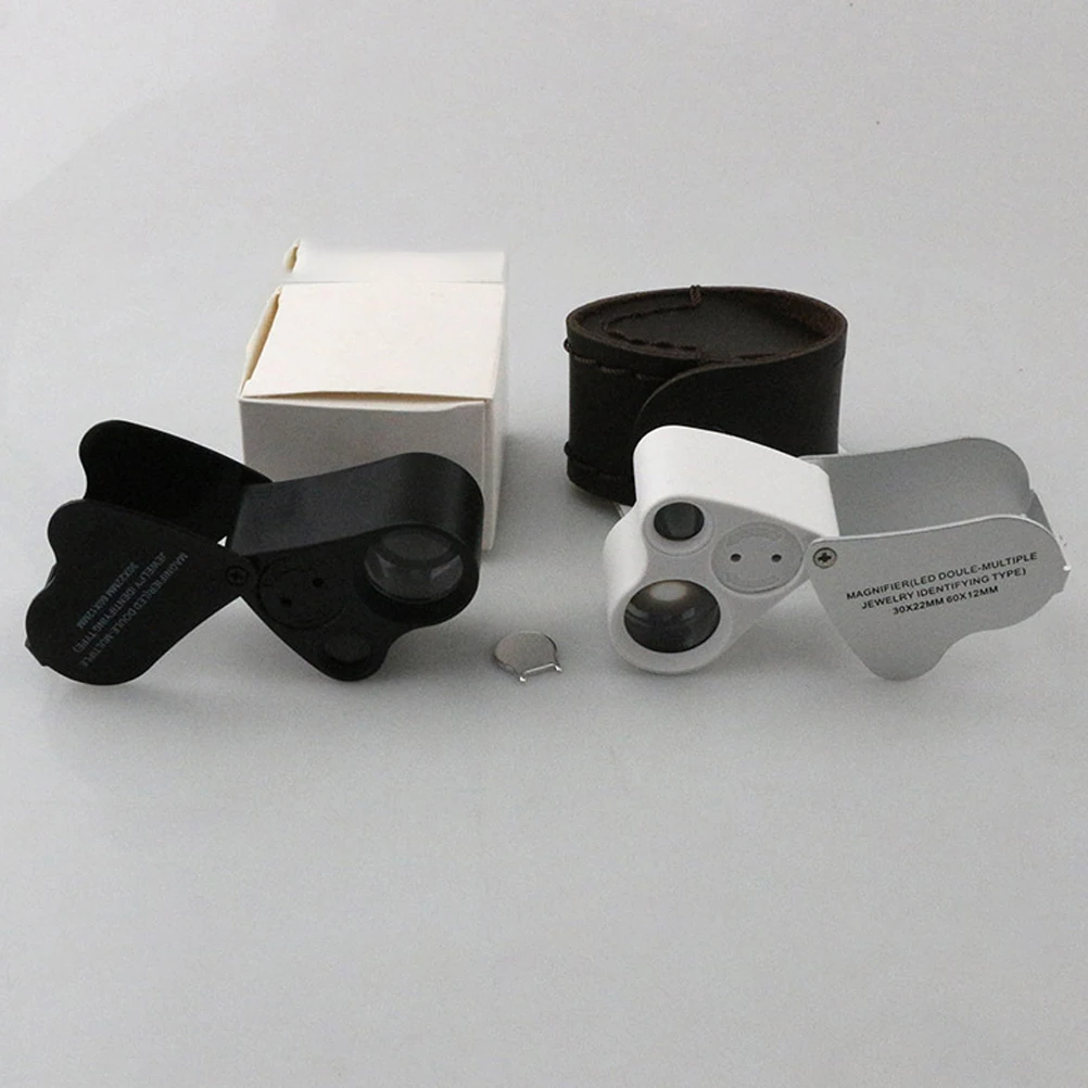Gemstone Magnifying Jewelry Loupe Light Portable Handheld Magnifying Glass With Light 2LEDs Professional Home Use Durable
Gemstone Magnifying Jewelry Loupe Light Portable Handheld Magnifying Glass With Light 2LEDs Professional Home Use Durable