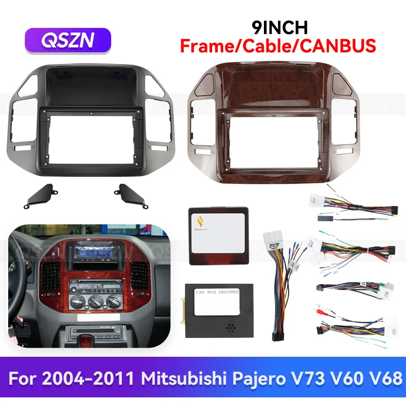 QSZN 9inch For 2004-2011 Mitsubishi Pajero V73 V60 V68 Android car multimedia radio frame Stereo Panel Harness Wiring Canbus
QSZN 9inch For 2004-2011 Mitsubishi Pajero V73 V60 V68 Android car multimedia radio frame Stereo Panel Harness Wiring Canbus