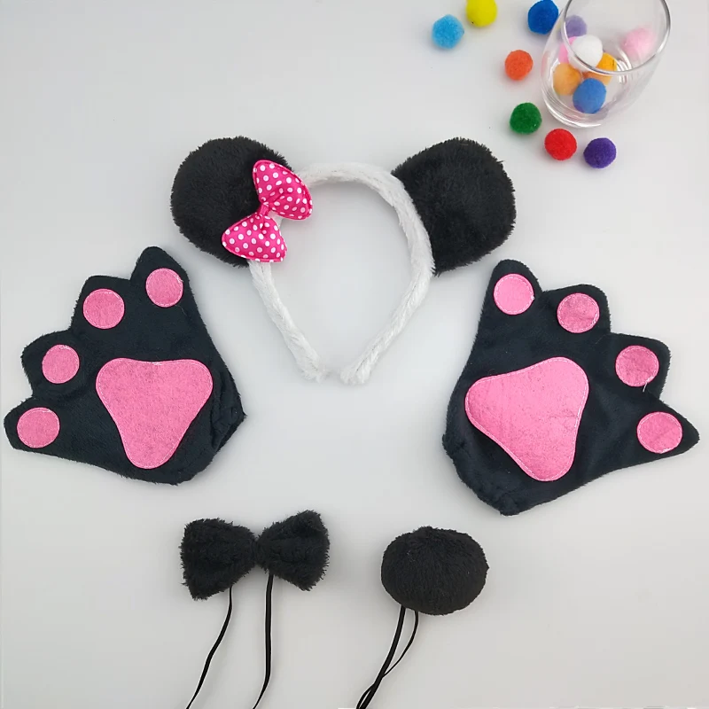 Party Black White Panda Headband Tail Tie Gloves Birthday Gift Animal Hair Bands Headwear Halloween Costume Cosplay
Party Black White Panda Headband Tail Tie Gloves Birthday Gift Animal Hair Bands Headwear Halloween Costume Cosplay