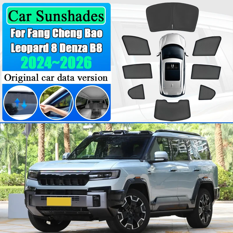 Солнцезащитный козырек для Fang Cheng Bao Leopard 8 Denza B8 2024-2026: Сетчатая шторка от солнца и комаров, защита от УФ-излучения, шторка для конфиденциальности, аксессуары
Солнцезащитный козырек для Fang Cheng Bao Leopard 8 Denza B8 2024-2026: Сетчатая шторка от солнца и комаров, защита от УФ-излучения, шторка для конфиденциальности, аксессуары