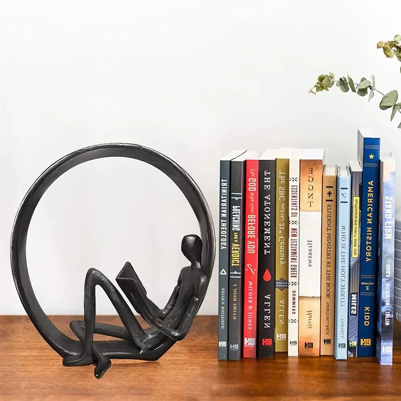 European Cast Iron Reading Statue, Retro Art for Office Desk, Creative Home Decor, and Personalized Gift
European Cast Iron Reading Statue, Retro Art for Office Desk, Creative Home Decor, and Personalized Gift
