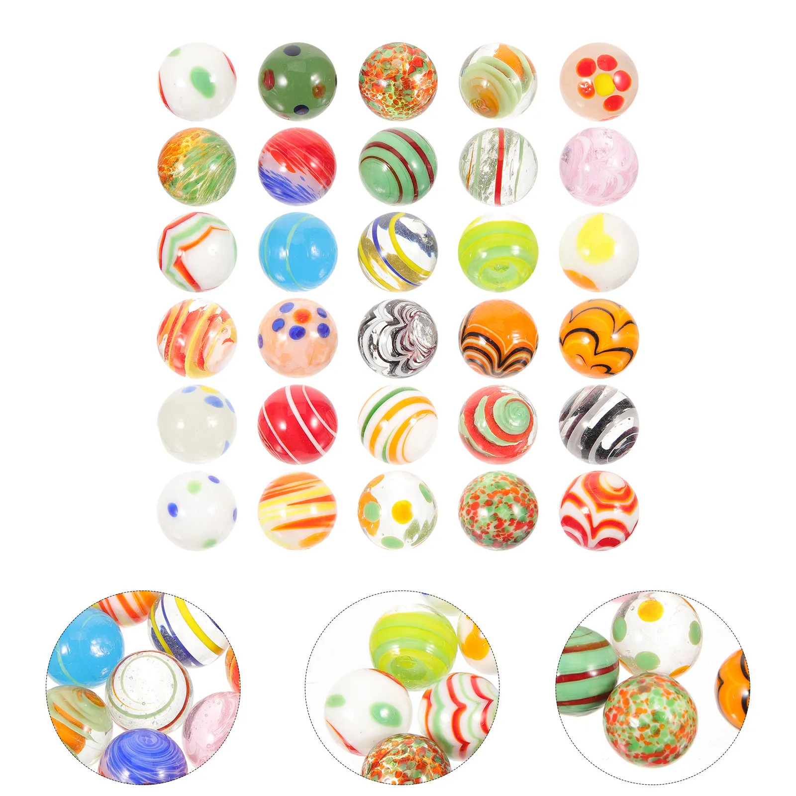 30Pcs Premium Colored Glass Marbles Glass Balls for Fish Tank Aquarium Decoration Kids Playthings Hydroponic Plant Decor Marbles
30Pcs Premium Colored Glass Marbles Glass Balls for Fish Tank Aquarium Decoration Kids Playthings Hydroponic Plant Decor Marbles