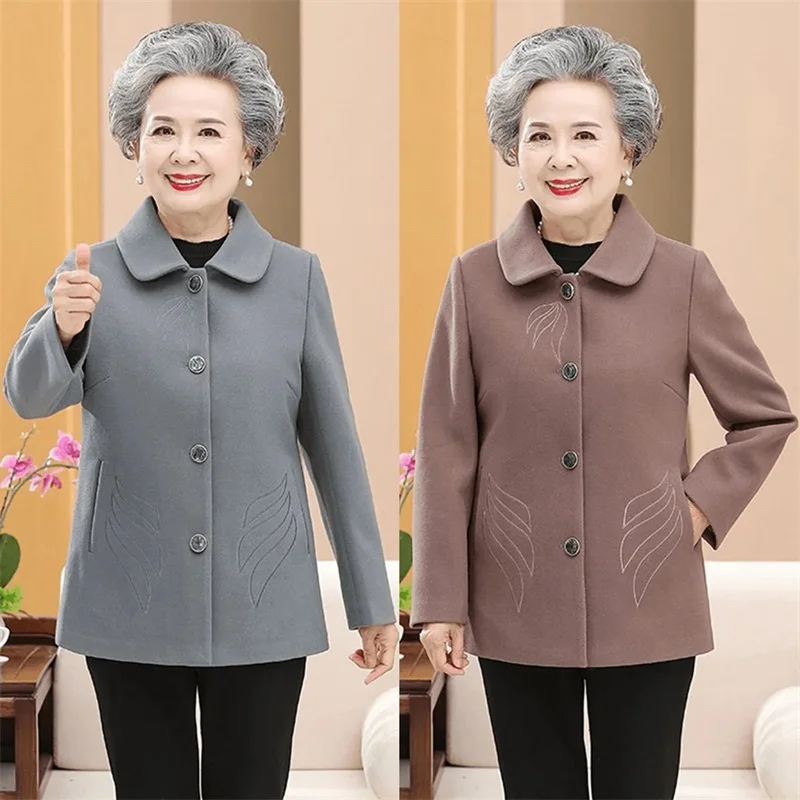2025 Middle Aged Mother New Wool Jacket Korean Lady Large Size 5XL Woolen Outwear Autumn Winter Female Long Sleeves Blend Coat
2025 Middle Aged Mother New Wool Jacket Korean Lady Large Size 5XL Woolen Outwear Autumn Winter Female Long Sleeves Blend Coat
