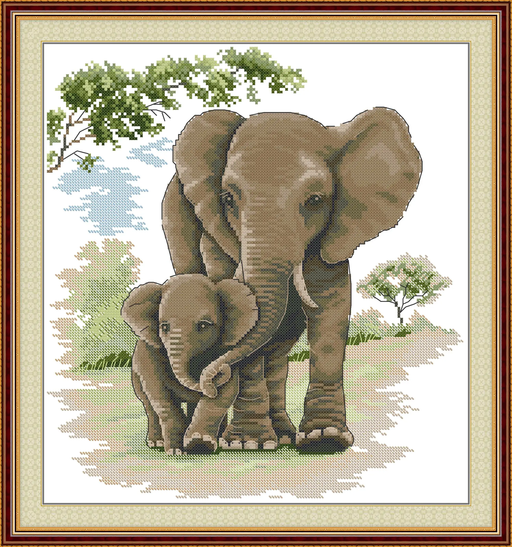 Maydear Full Cross Stitch Kit, 11CT/14CT/16CT/9CT Aida Fabric,DMC Threads Sewing Pattern Embroidery Set-Mother and Child 3
Maydear Full Cross Stitch Kit, 11CT/14CT/16CT/9CT Aida Fabric,DMC Threads Sewing Pattern Embroidery Set-Mother and Child 3