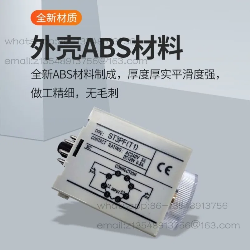 Time Relay ST3PA-B A-A-C-D-E-F ST3PC-A-B-G ST3PF
Time Relay ST3PA-B A-A-C-D-E-F ST3PC-A-B-G ST3PF