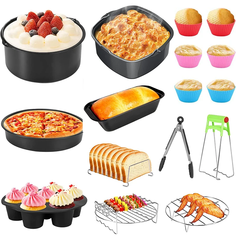 7 Inch / 8 Inch Air Fryer Accessories for Gowise Phillips Cozyna and Secura Fit all Airfryer 3.7 4.2 5.3 5.8QT
7 Inch / 8 Inch Air Fryer Accessories for Gowise Phillips Cozyna and Secura Fit all Airfryer 3.7 4.2 5.3 5.8QT