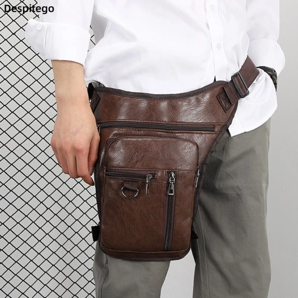 PU Leather Man's Leather Waist Bag Multi Pocket Large-capacity Multifunctional Sports Bag Waterproof Single Shoulder
PU Leather Man's Leather Waist Bag Multi Pocket Large-capacity Multifunctional Sports Bag Waterproof Single Shoulder