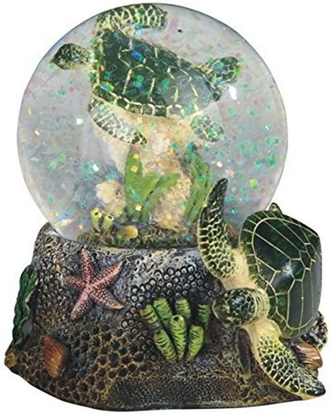 3.75 Inch Marine Life Snow Globe with Sea Turtle Figurine Collectible, Green
3.75 Inch Marine Life Snow Globe with Sea Turtle Figurine Collectible, Green