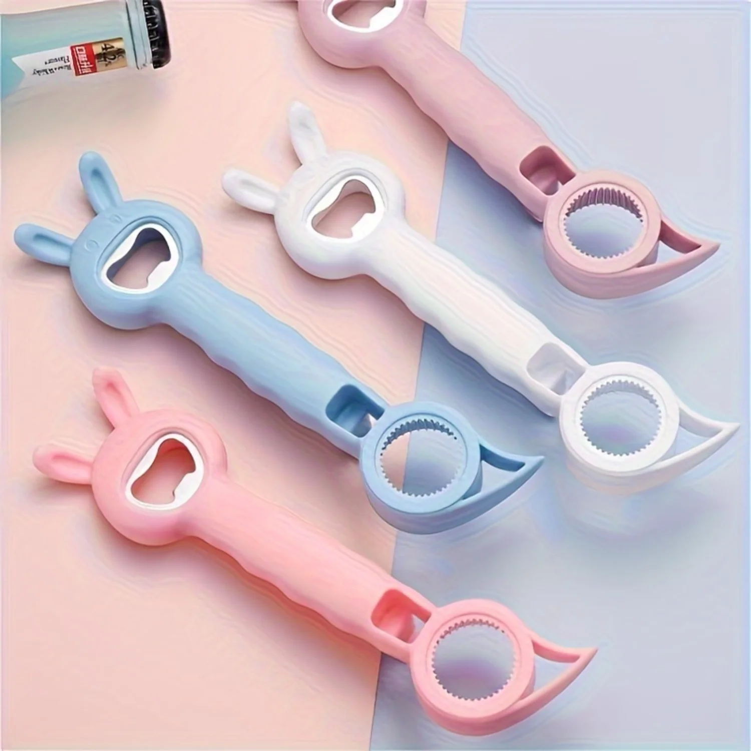 1pc Little Rabbit 4-in-1 Universal Bottle Opener, Multi Functional Bottle Driver, Beer Opener, Can Opener And Opener, Kitchen
1pc Little Rabbit 4-in-1 Universal Bottle Opener, Multi Functional Bottle Driver, Beer Opener, Can Opener And Opener, Kitchen