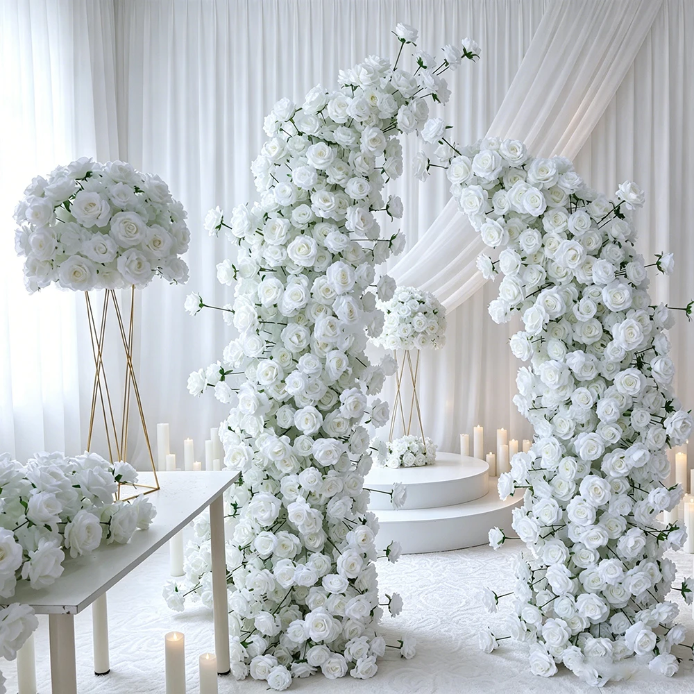 210CM Pure White Rose Horn Flower Romantic Wedding Stage Background Decoration Horn Sheep Horn Flower Arrangement
210CM Pure White Rose Horn Flower Romantic Wedding Stage Background Decoration Horn Sheep Horn Flower Arrangement