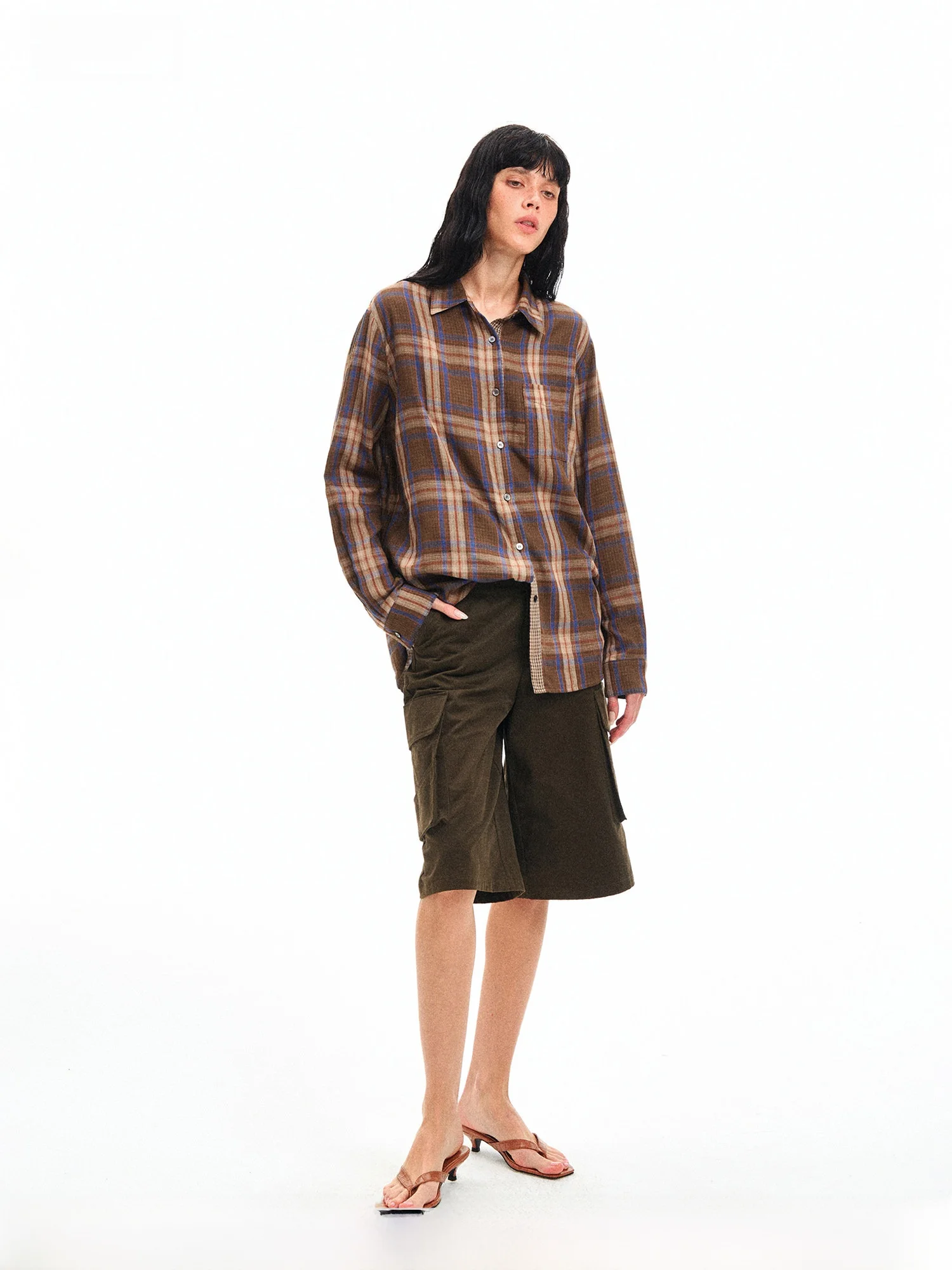 PRRP Vintage Plaid Linen Long Sleeve Shirt Loose Fit Back Hollow out Design Women's Original Design Premium Quality Cotton Shirt
PRRP Vintage Plaid Linen Long Sleeve Shirt Loose Fit Back Hollow out Design Women's Original Design Premium Quality Cotton Shirt