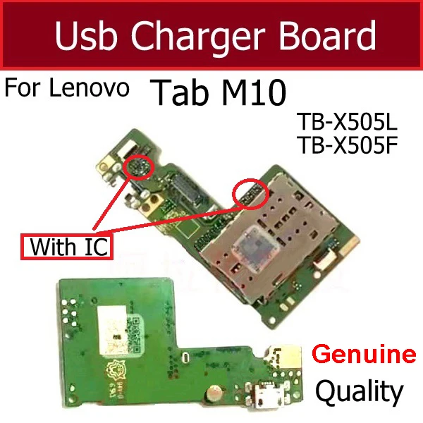 For Lenovo Tab M10 TB-X505L X505F USB Charger Port Dock Microphone Charger Board Connector Charging Reapir Parts
For Lenovo Tab M10 TB-X505L X505F USB Charger Port Dock Microphone Charger Board Connector Charging Reapir Parts