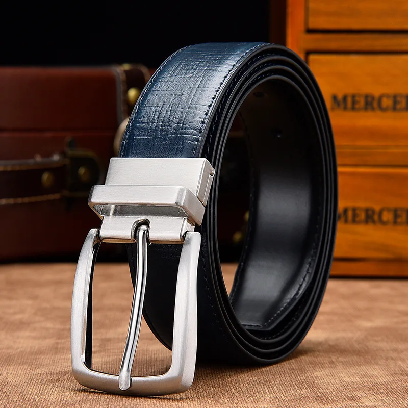 Men's Belt, Double-sided Rotating Pin Buckle, Durable and Strong, Cowhide Belt, Factory Direct Casual Fashion Designer Belts
Men's Belt, Double-sided Rotating Pin Buckle, Durable and Strong, Cowhide Belt, Factory Direct Casual Fashion Designer Belts