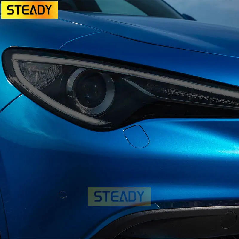 Car Headlight Protective Film Front Light Transparent Smoked Black TPU Sticker For Alfa Romeo Stelvio 949 2017-On 2020 2021 2022
Car Headlight Protective Film Front Light Transparent Smoked Black TPU Sticker For Alfa Romeo Stelvio 949 2017-On 2020 2021 2022