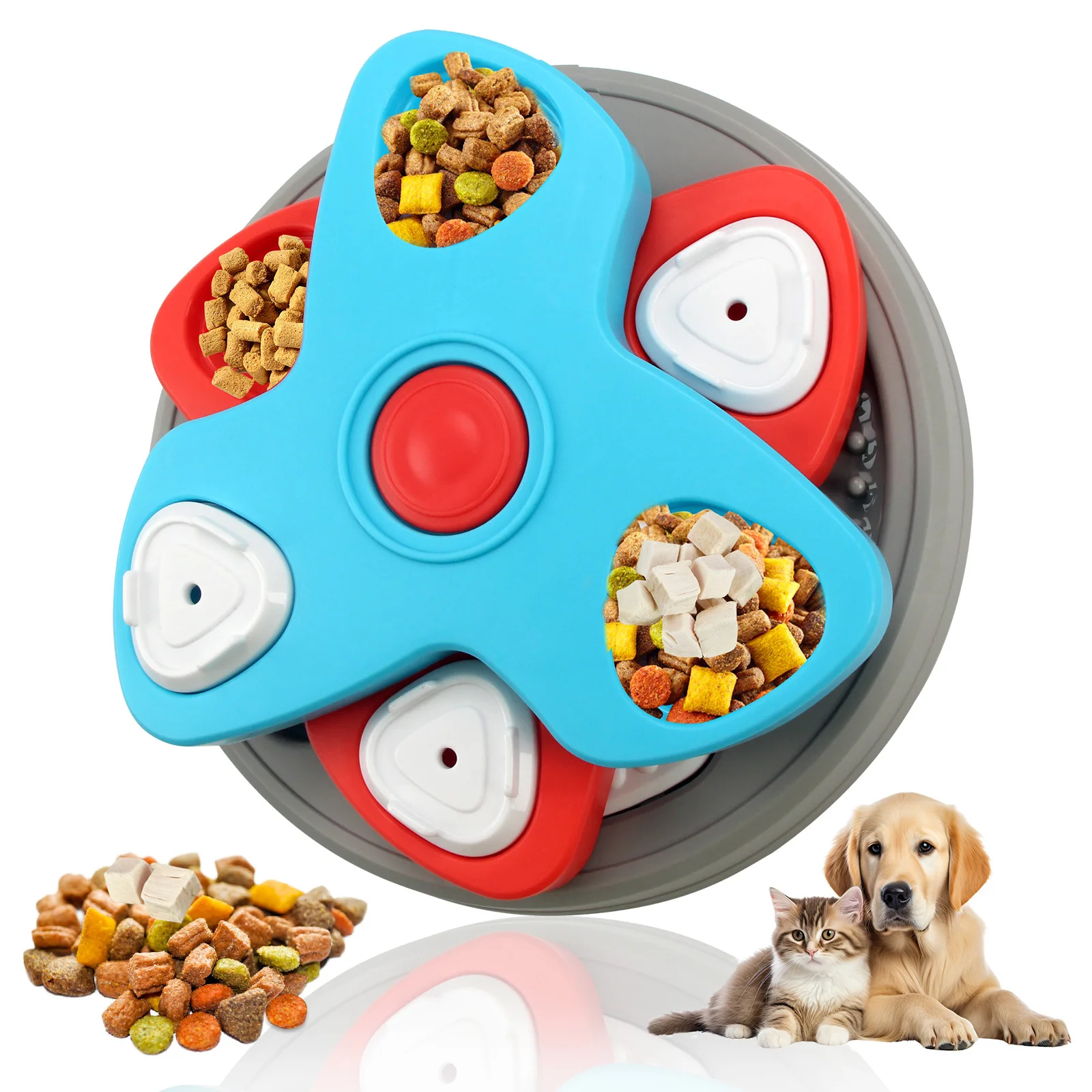 New Cat Toy Dog Leak Slow Food Plate Puppy Educational Puzzle Training Toy Three-layer Pet Supplies
New Cat Toy Dog Leak Slow Food Plate Puppy Educational Puzzle Training Toy Three-layer Pet Supplies