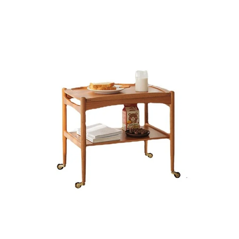 pocket food cart, Nordic solid wood edge, corner push mobile storage, tea trolley rack
pocket food cart, Nordic solid wood edge, corner push mobile storage, tea trolley rack