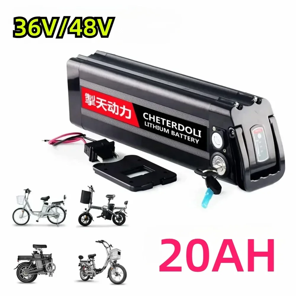 48 В, 20 Ач, литиевая аккумуляторная батарея 18650, встроенная Bms для Silverfish, 750 Вт, 1000 Вт, комплект двигателя Bafang с зарядкой 54,6 В, 2 А
48 В, 20 Ач, литиевая аккумуляторная батарея 18650, встроенная Bms для Silverfish, 750 Вт, 1000 Вт, комплект двигателя Bafang с зарядкой 54,6 В, 2 А