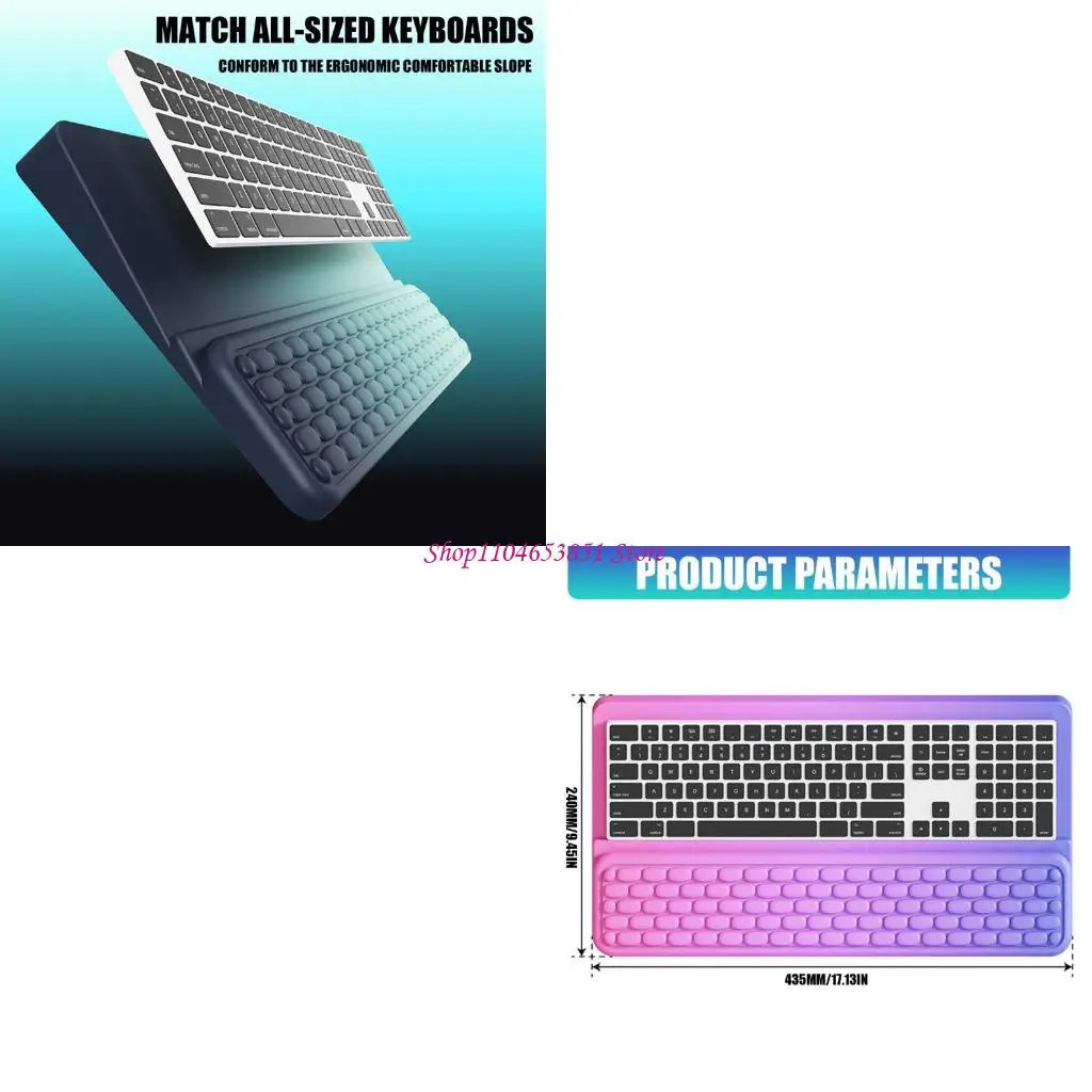 Ergonomic Keyboard Stand With Gels Infused Wrist Pad For Long Hours Of Work And Play
Ergonomic Keyboard Stand With Gels Infused Wrist Pad For Long Hours Of Work And Play