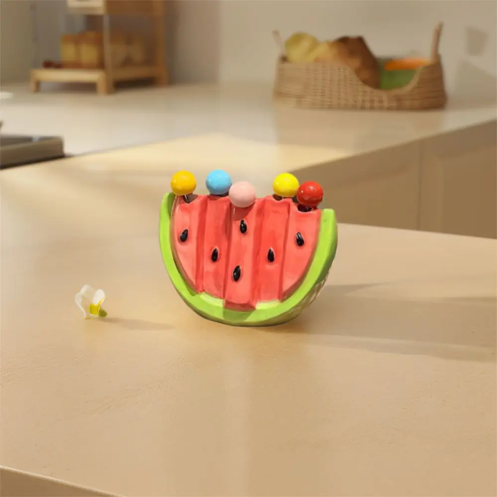 Stainless Steel Watermelon Fruit Fork Cute Safety Fruit Stick with Storage Can Creative Dessert Cake Fork Household
Stainless Steel Watermelon Fruit Fork Cute Safety Fruit Stick with Storage Can Creative Dessert Cake Fork Household