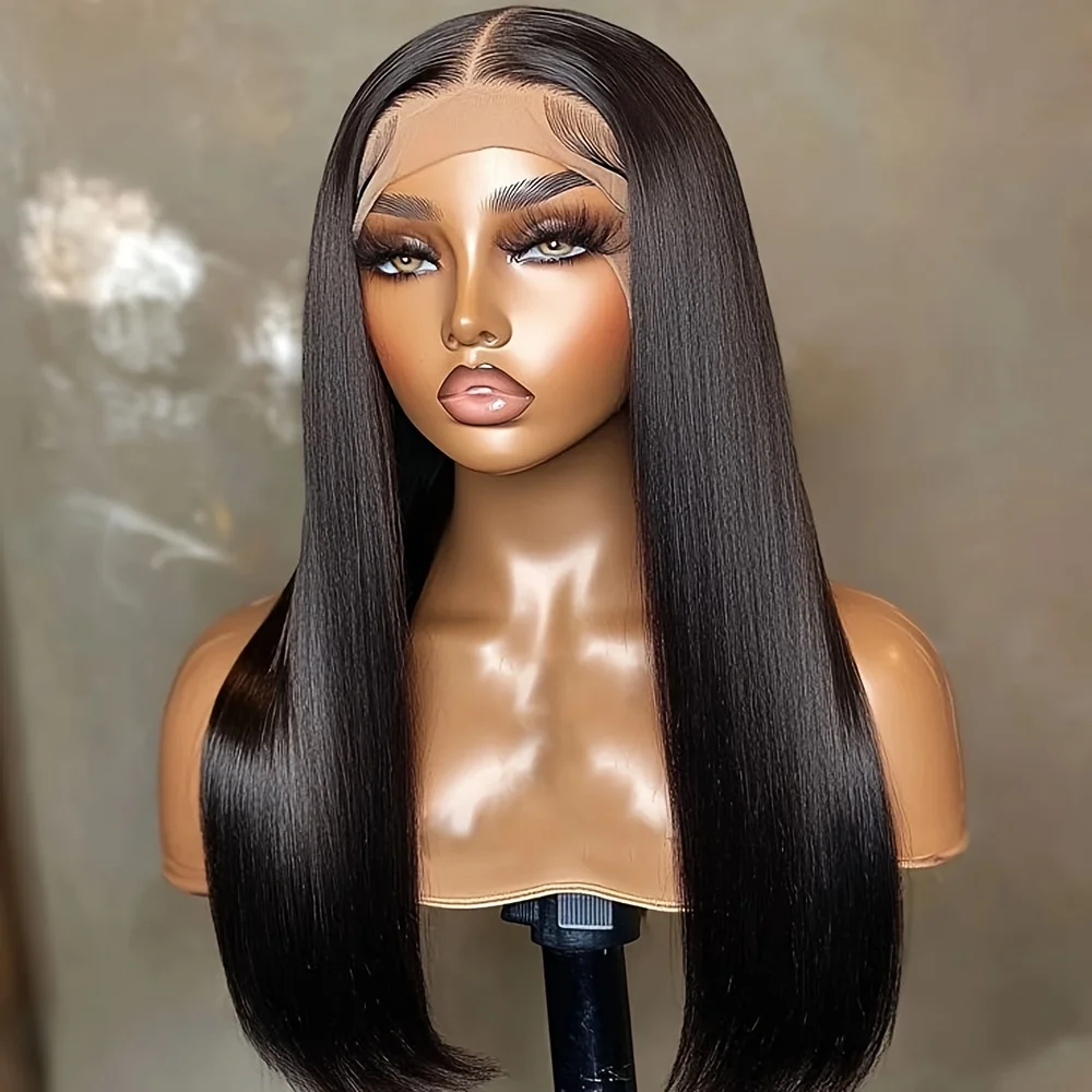 Soft 26Inch Black Long Straight 13x4x1 Heat-Resistant Lace Front Wig For Women With Synthetic Preplucked Glueless Baby Hair
Soft 26Inch Black Long Straight 13x4x1 Heat-Resistant Lace Front Wig For Women With Synthetic Preplucked Glueless Baby Hair