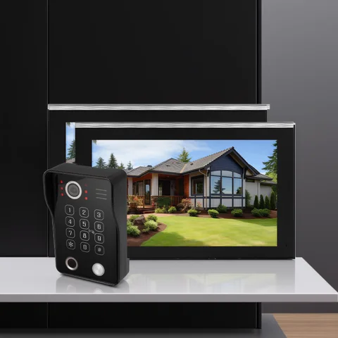 ANJIELO Fingerprint 5in1 Unlock Wifi Doorbell Video Intercom System for Home Doorphone Tuya Smart 1080P Monitor Security Protect