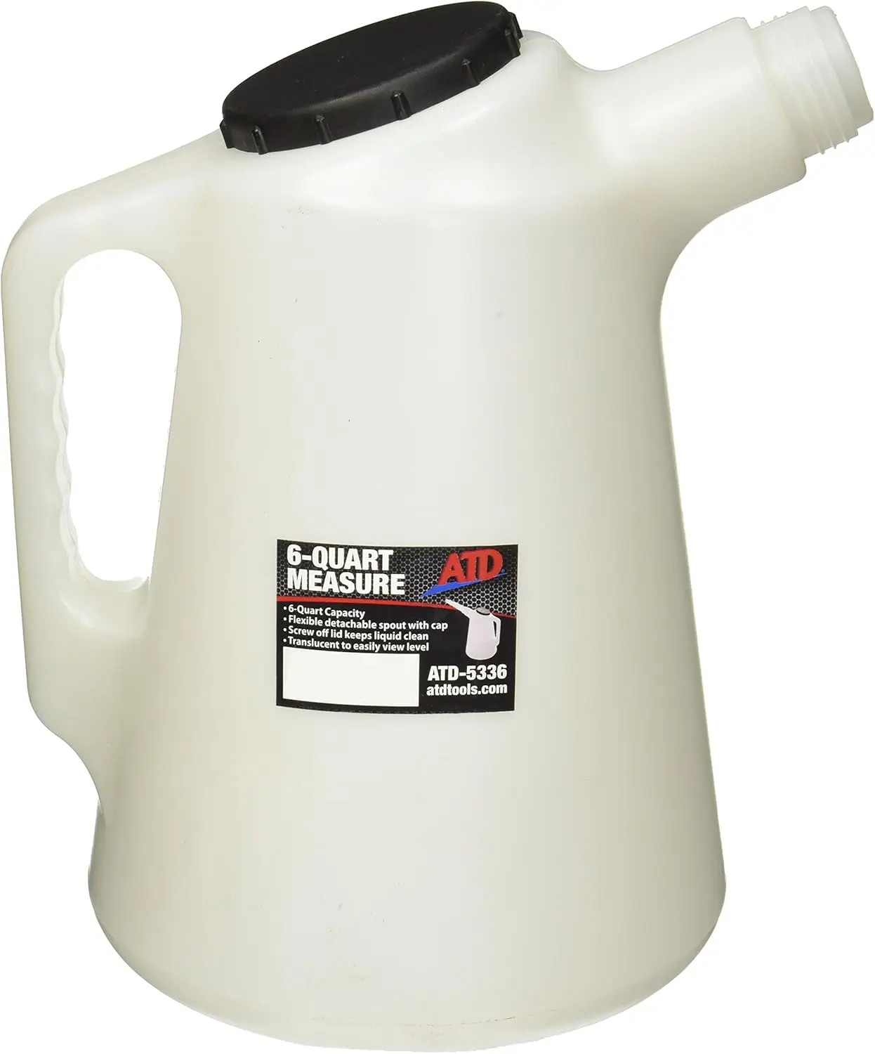6 Quart Plastic Measure Spout for Easy Liquid Handling - Durable and Convenient
6 Quart Plastic Measure Spout for Easy Liquid Handling - Durable and Convenient