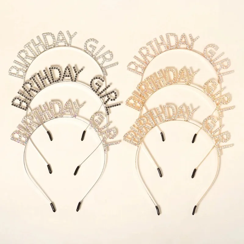 Sparkling Rhinestones English Letters Birthday Ladies' Headbands Zinc Alloy Material Party Jewelry Fashionable Hair Accessories
Sparkling Rhinestones English Letters Birthday Ladies' Headbands Zinc Alloy Material Party Jewelry Fashionable Hair Accessories