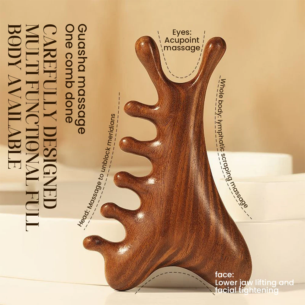 Sandalwood Scalp Head Meridian Massage Comb Large Wide Tooth Guasha Point Comb Eyes Face Body Massager Wooden Comb 1pc
Sandalwood Scalp Head Meridian Massage Comb Large Wide Tooth Guasha Point Comb Eyes Face Body Massager Wooden Comb 1pc