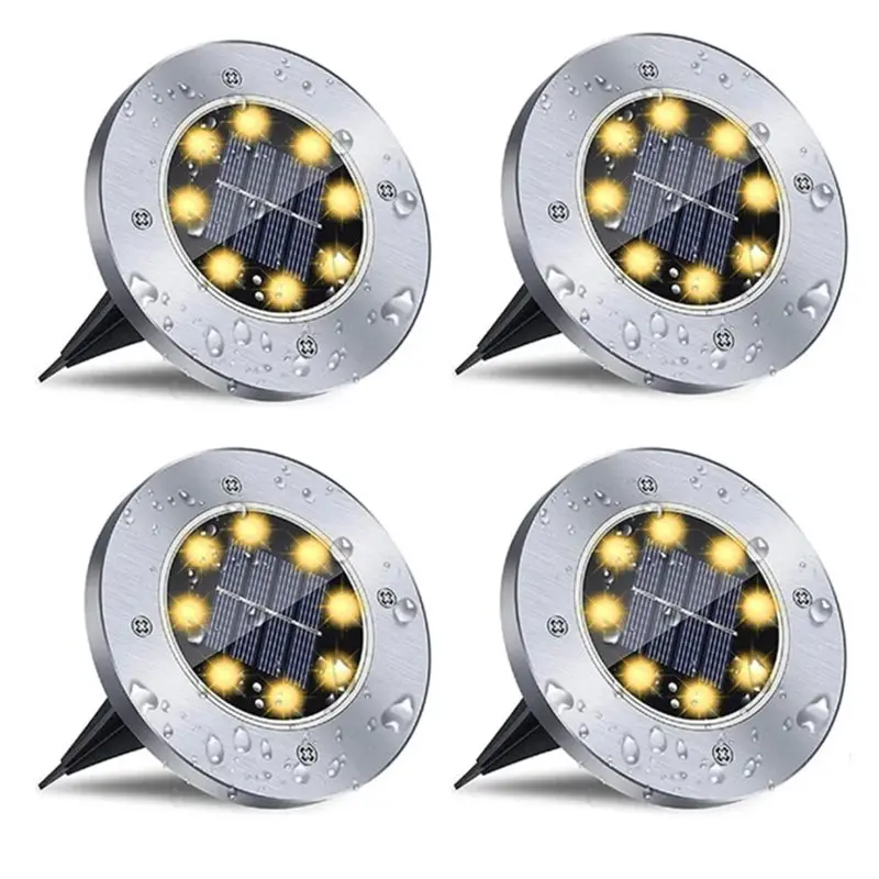 RALCA-Solar Power Disk Light 8LED 4 Pcs Outdoor Garden Underground Deck Light Spotlight Buried Solar Led Lamp
RALCA-Solar Power Disk Light 8LED 4 Pcs Outdoor Garden Underground Deck Light Spotlight Buried Solar Led Lamp