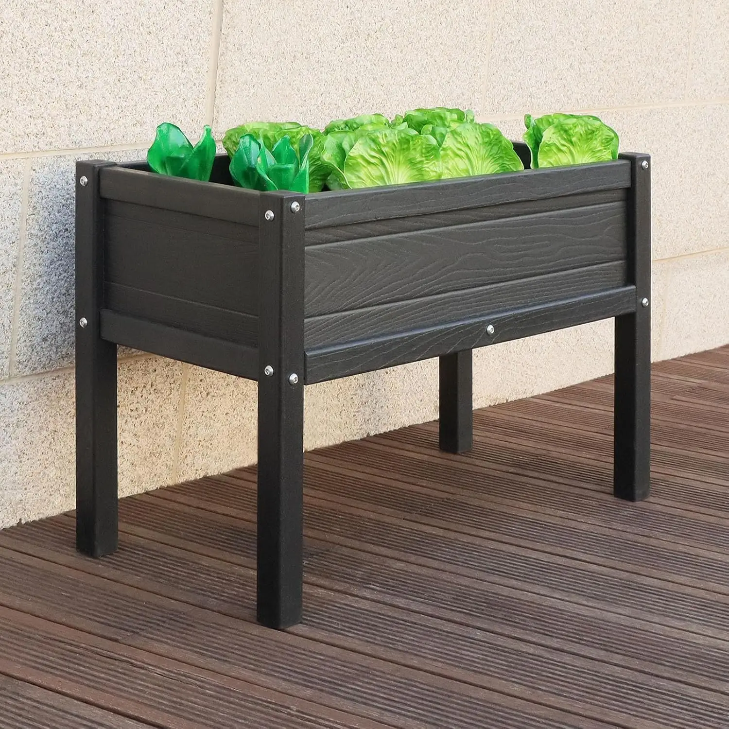 HDPE Raised Garden Bed Elevated Planter Box with Legs Outdoor All Weather Garden Box for Seeds Herb Flower Vegetables (Black)
HDPE Raised Garden Bed Elevated Planter Box with Legs Outdoor All Weather Garden Box for Seeds Herb Flower Vegetables (Black)