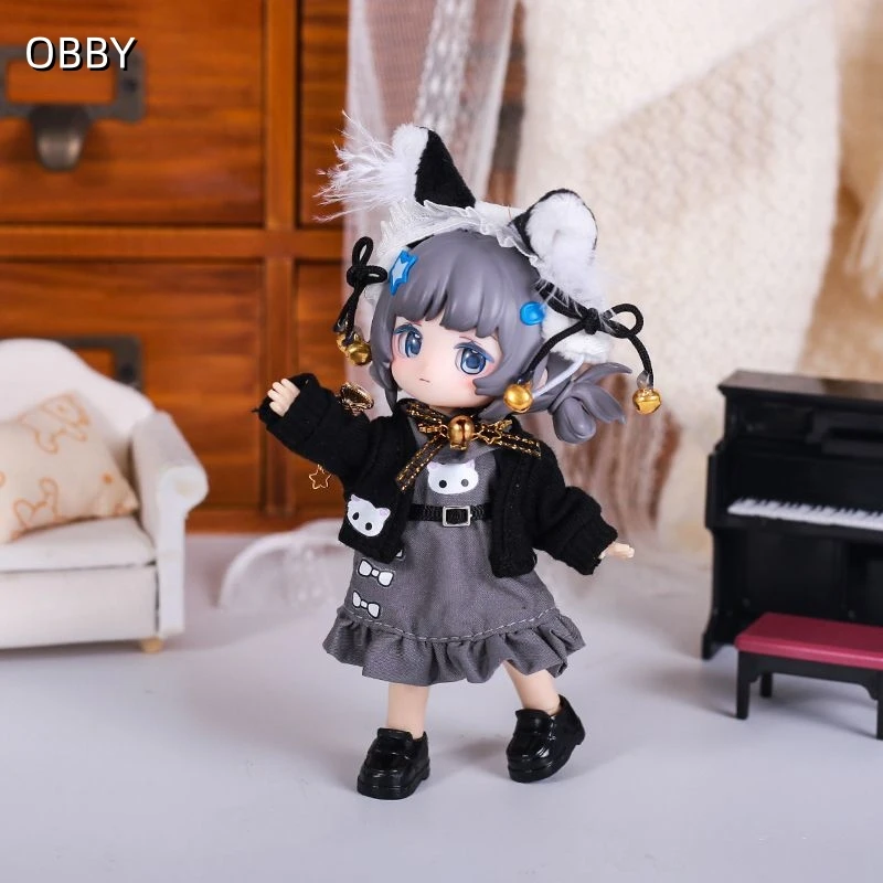 For Obitsu 11 Doll Cat Girl Dress Coat Set For OB11 1/12 Gsc Molly YMY Body9 P11 Doll Cloth NAGI Doll Outfit Clothes
For Obitsu 11 Doll Cat Girl Dress Coat Set For OB11 1/12 Gsc Molly YMY Body9 P11 Doll Cloth NAGI Doll Outfit Clothes