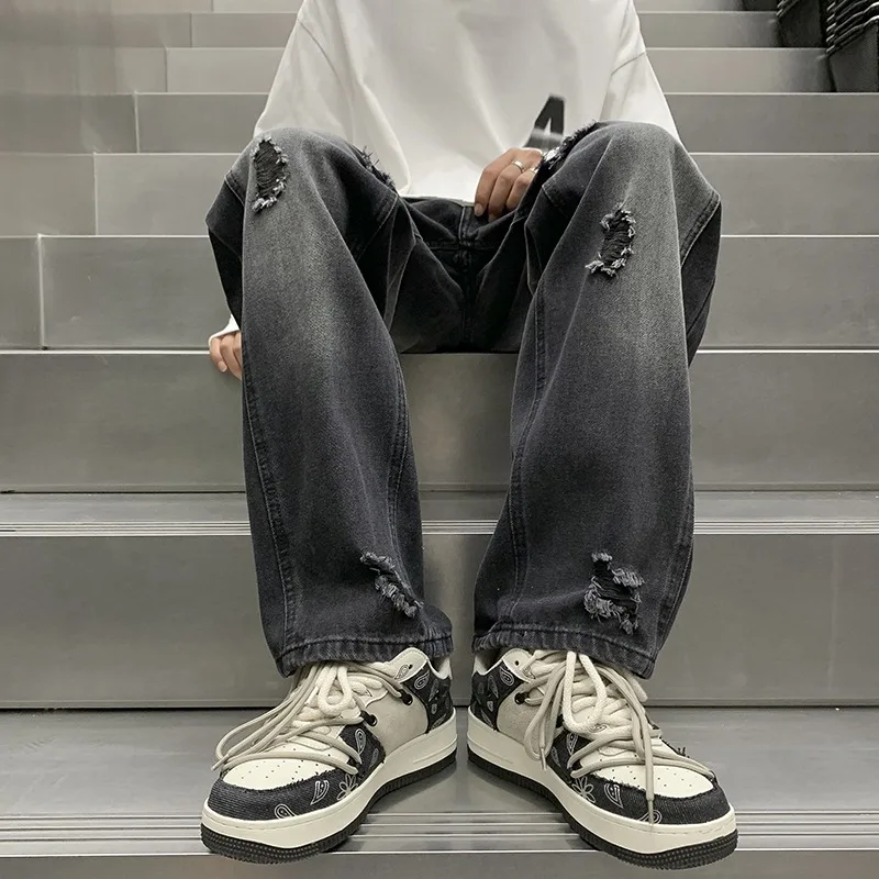 Fall Winter plus Size Men's Jeans Trendy Wide Leg Dad Pants Luxury Small Batch Street Sle Fake Hole Denim Youth Faion
Fall Winter plus Size Men's Jeans Trendy Wide Leg Dad Pants Luxury Small Batch Street Sle Fake Hole Denim Youth Faion