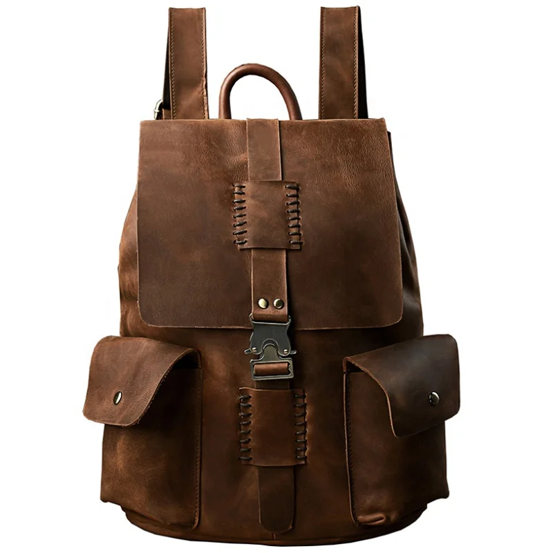 New Style Big Canvas Sport Hiking Bag Vintage Men Genuine Leather Backpack For Travel Outdoor
New Style Big Canvas Sport Hiking Bag Vintage Men Genuine Leather Backpack For Travel Outdoor