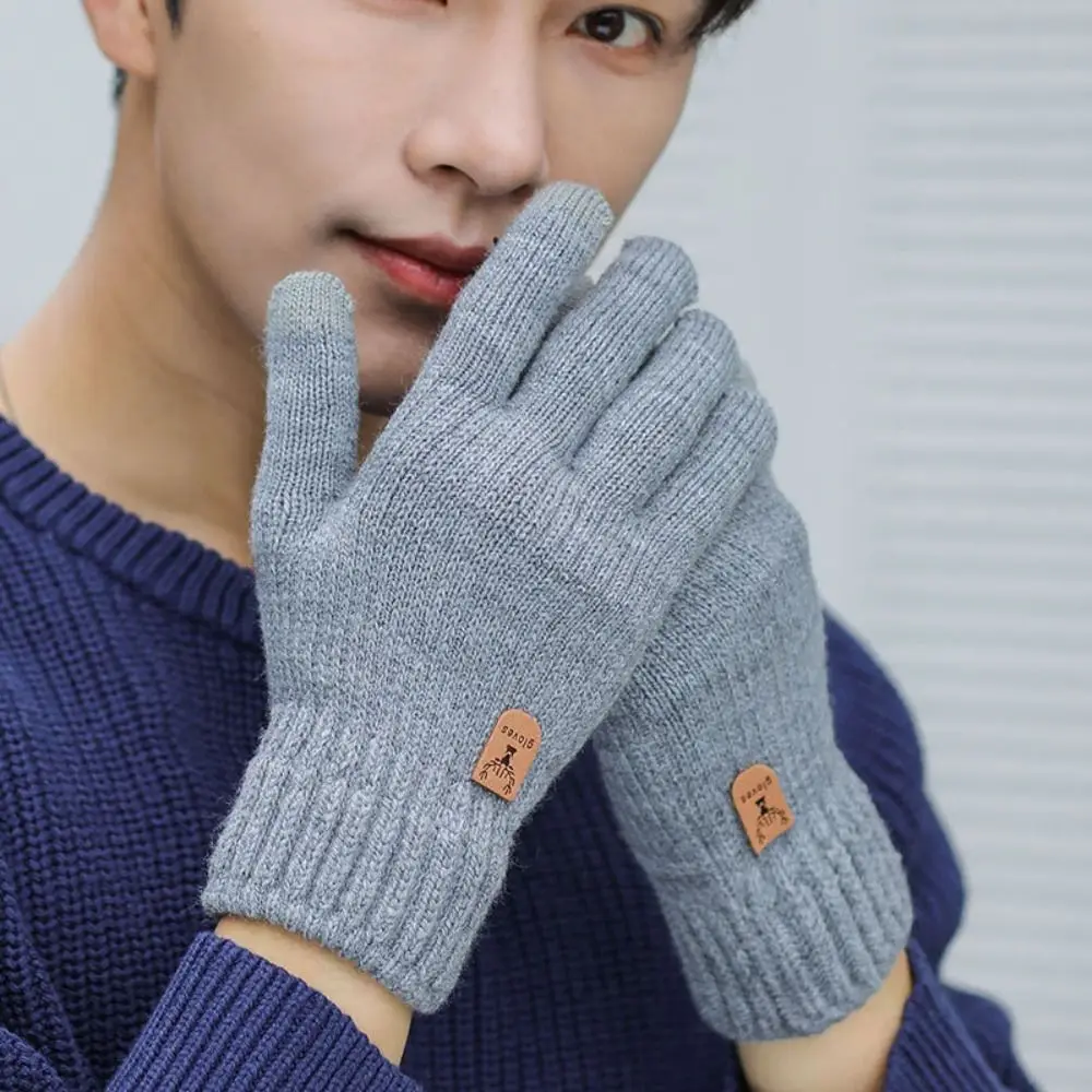 All-Match Soft Knitted Gloves Windproof Thick Winter Gloves Touch Screen Warm Men Mittens Winter
All-Match Soft Knitted Gloves Windproof Thick Winter Gloves Touch Screen Warm Men Mittens Winter