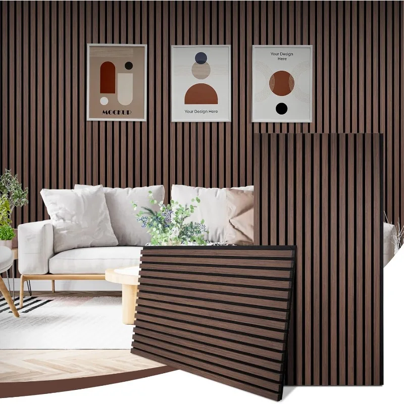 Wood Slat Wall Panels, 2 Pack Acoustic Panels 46.46" × 23.82", 3D Fluted Sound Absorbing Wall Panel for Home & Office Decor
Wood Slat Wall Panels, 2 Pack Acoustic Panels 46.46" × 23.82", 3D Fluted Sound Absorbing Wall Panel for Home & Office Decor