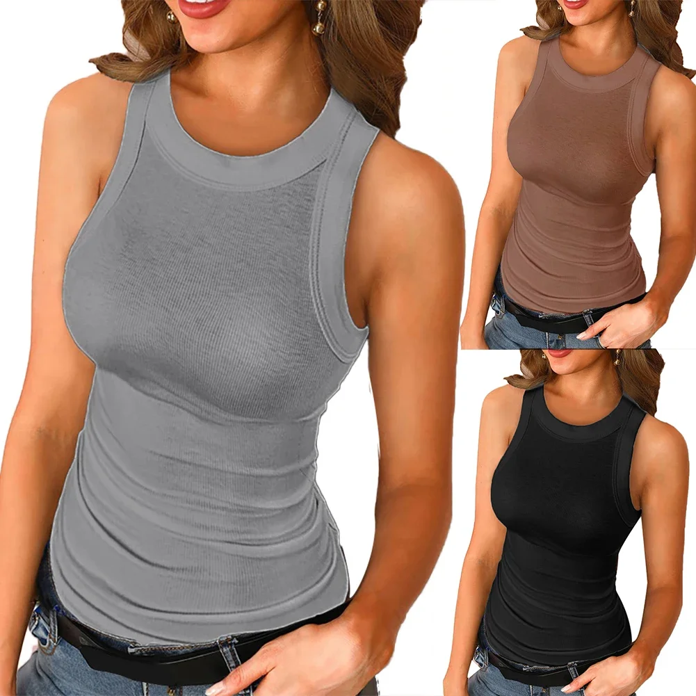 O Neck Summer Knit Top Sleeveless Women Sexy Basic T Shirt White Off Shoulder Ribbed Black Tank Top Casual
O Neck Summer Knit Top Sleeveless Women Sexy Basic T Shirt White Off Shoulder Ribbed Black Tank Top Casual