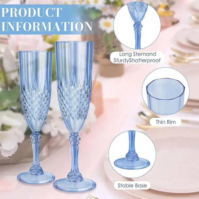 Elegant Champagne Goblet Set, Crystal-Clear High-Stem Wine Glass for Cocktails, Red Wine & Brandy,Perfect for Parties & Weddings
Elegant Champagne Goblet Set, Crystal-Clear High-Stem Wine Glass for Cocktails, Red Wine & Brandy,Perfect for Parties & Weddings