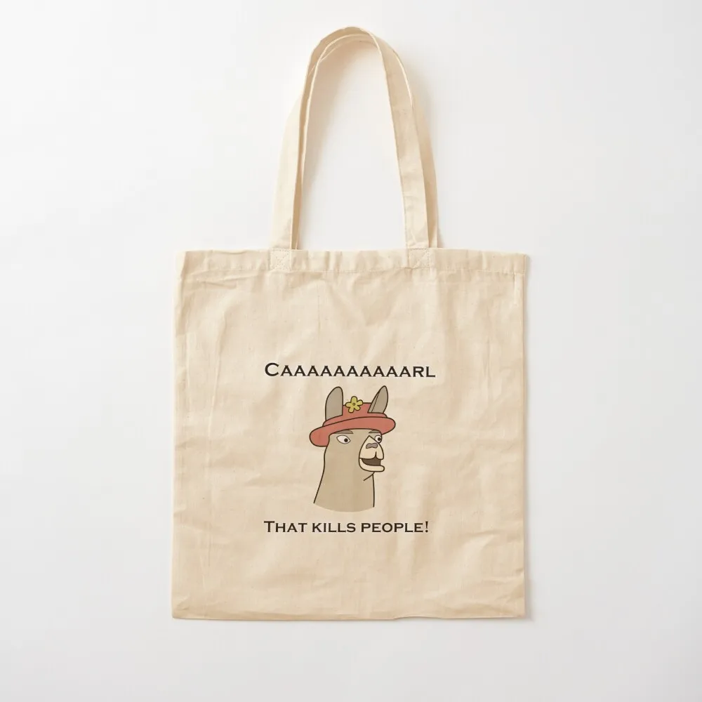 Llamas with Hats - Caaaaaaaaaarl! That kills people! Tote Bag tote bag men large tote bag custom fabric handbag
Llamas with Hats - Caaaaaaaaaarl! That kills people! Tote Bag tote bag men large tote bag custom fabric handbag
