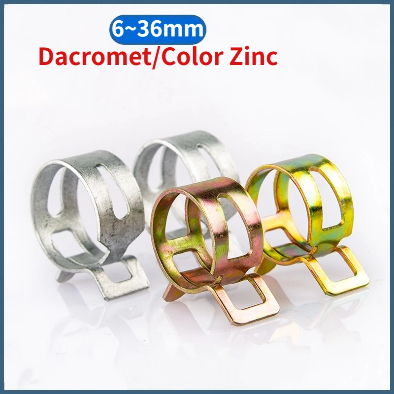 5/10/20/50pcs 6mm-36mm Dacromet/Color Zinc Spring Clip Fuel Water Line Hose Pipe Air Tube Clamps Fuel Water Tube Clamps Fastener
5/10/20/50pcs 6mm-36mm Dacromet/Color Zinc Spring Clip Fuel Water Line Hose Pipe Air Tube Clamps Fuel Water Tube Clamps Fastener