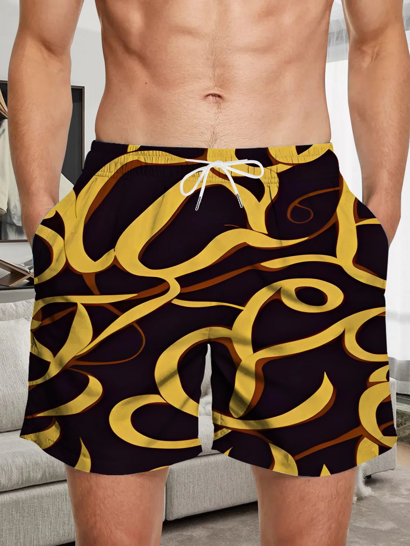 Summer Full Print Beach Shorts Men Digital Printing Quick Dry Polyester Swim Trunks
Summer Full Print Beach Shorts Men Digital Printing Quick Dry Polyester Swim Trunks