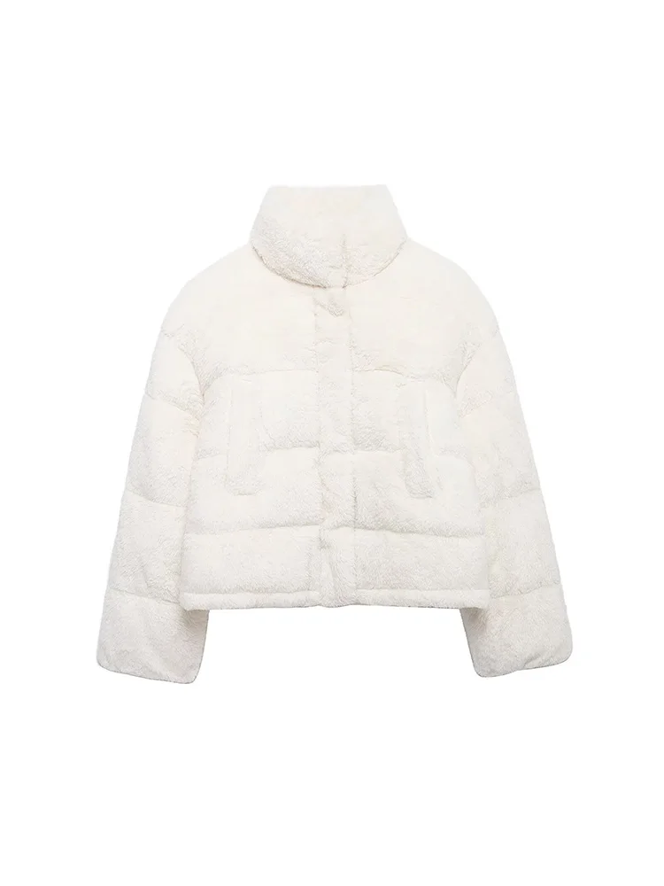 Vintage Women Stand Collar Long Sleeve Coat 2024 New Autumn Winter Warm Artificial Fur Cotton Clothing
Vintage Women Stand Collar Long Sleeve Coat 2024 New Autumn Winter Warm Artificial Fur Cotton Clothing