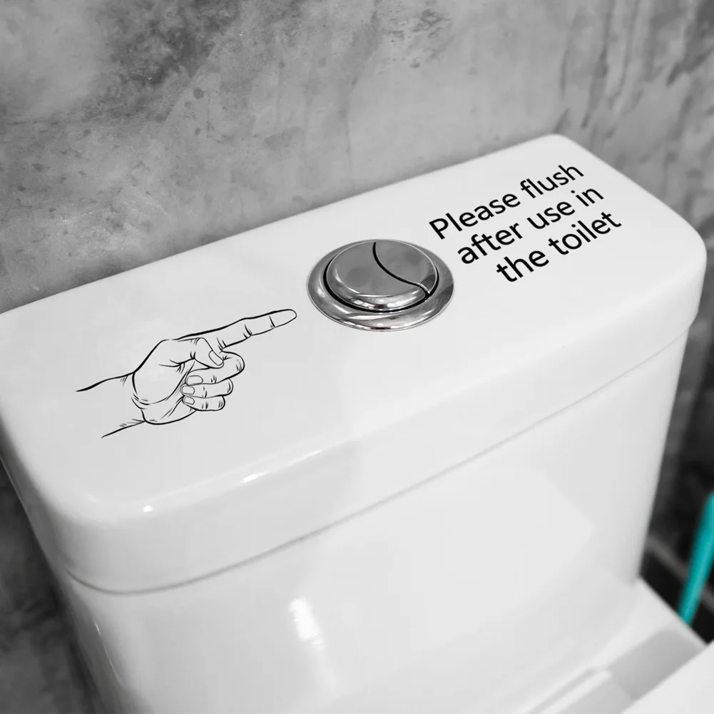 Please Flush English Slogans Toilet Sticker For Bathroom Washroom Decoration Mural Home Decor Poster Self-adhesive Wall Decals
Please Flush English Slogans Toilet Sticker For Bathroom Washroom Decoration Mural Home Decor Poster Self-adhesive Wall Decals