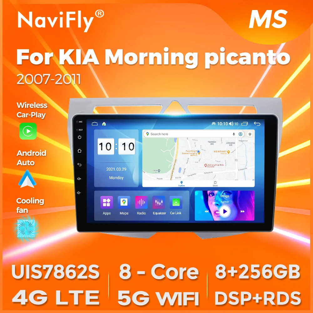 Navifly Android 14 Автомобильный радио стерео мультимедийный видеоплеер для KIA Morning Picanto 2007-2010 S10 Поддержка Carplay + Auto BT GPS
Navifly Android 14 Автомобильный радио стерео мультимедийный видеоплеер для KIA Morning Picanto 2007-2010 S10 Поддержка Carplay + Auto BT GPS