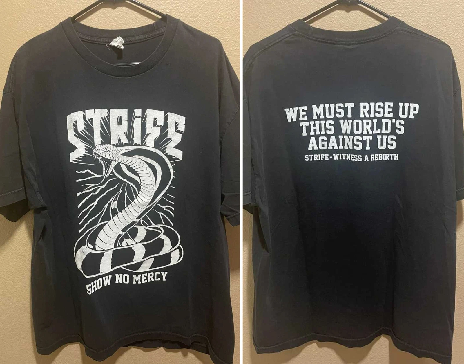 2025 Band Tees Rock Tees Vintage Strife Rock Punk Metal Band Concert Printed Short Sleeve Cotton Round Neck T-shirt
2025 Band Tees Rock Tees Vintage Strife Rock Punk Metal Band Concert Printed Short Sleeve Cotton Round Neck T-shirt