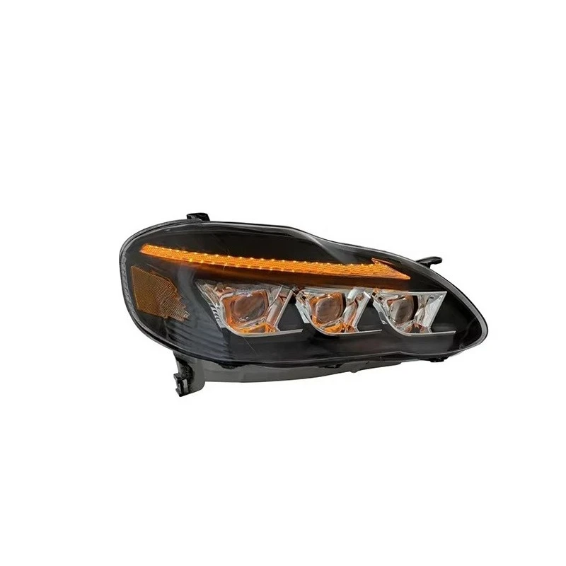 Комплект из 3 светодиодных фар-проекторов для Toyota Corolla (версия для США) 2003-2008 гг. Передние фары с дневными ходовыми огнями (DRL)
Комплект из 3 светодиодных фар-проекторов для Toyota Corolla (версия для США) 2003-2008 гг. Передние фары с дневными ходовыми огнями (DRL)
