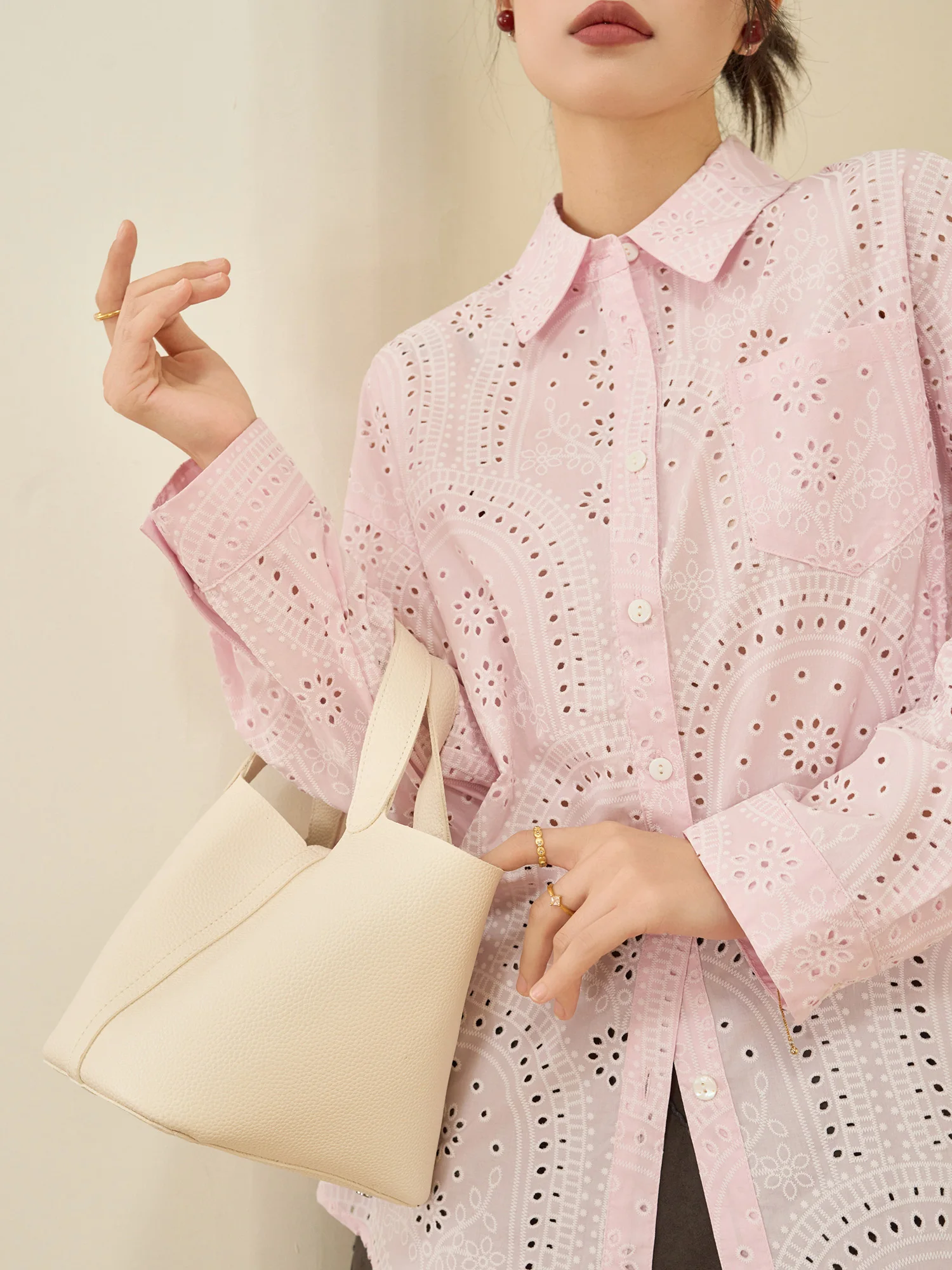 Unique Pink Hollow out Long Sve irt Women's Sle Flowing Era Spring 2026 New Collection Comfortable Breathable Commute ...
Unique Pink Hollow out Long Sve irt Women's Sle Flowing Era Spring 2026 New Collection Comfortable Breathable Commute ...